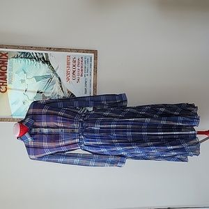 *NWT Plaid and Pleated Dress